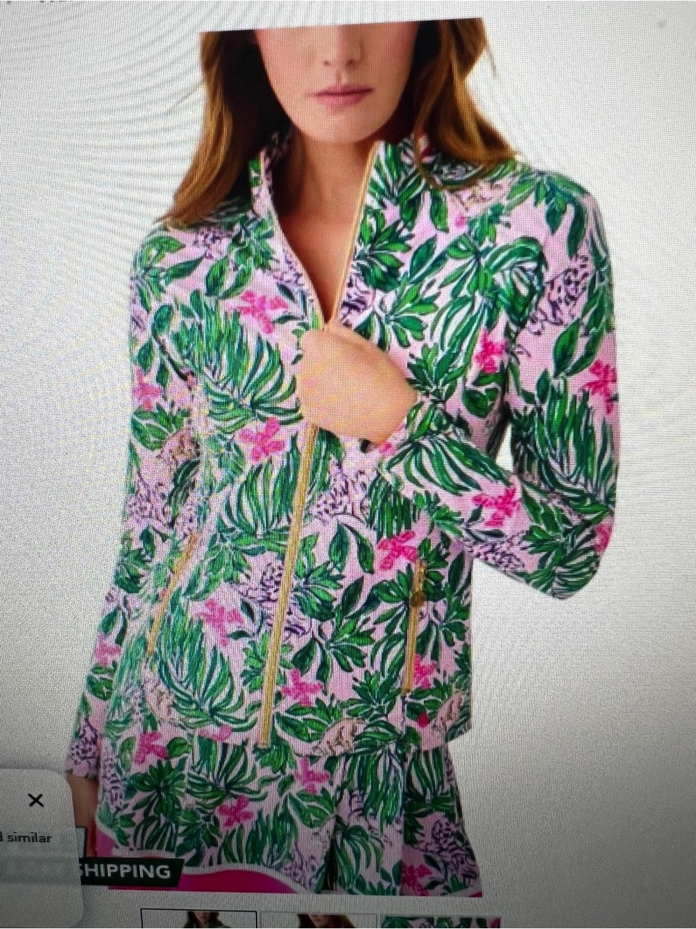 NWT Lilly Pulitzer Mysa Jacket Conch Shell Pink Roaring With Joy S